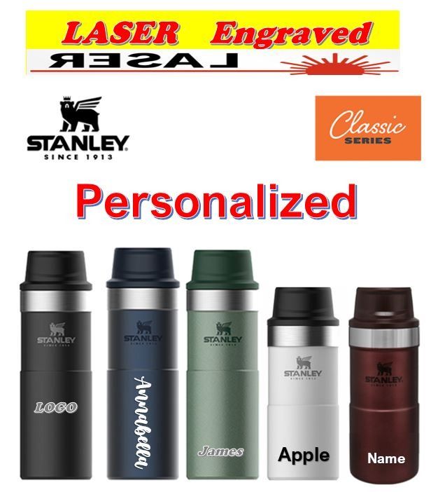 Stanley Thermal Bottle, Classic Trigger-Action Travel Mug 12oz / 350ml Wine