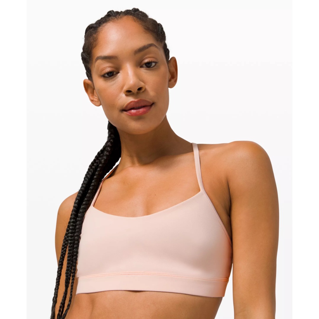sports bra review!! lululemon flow y bra dupe and sonic pink co