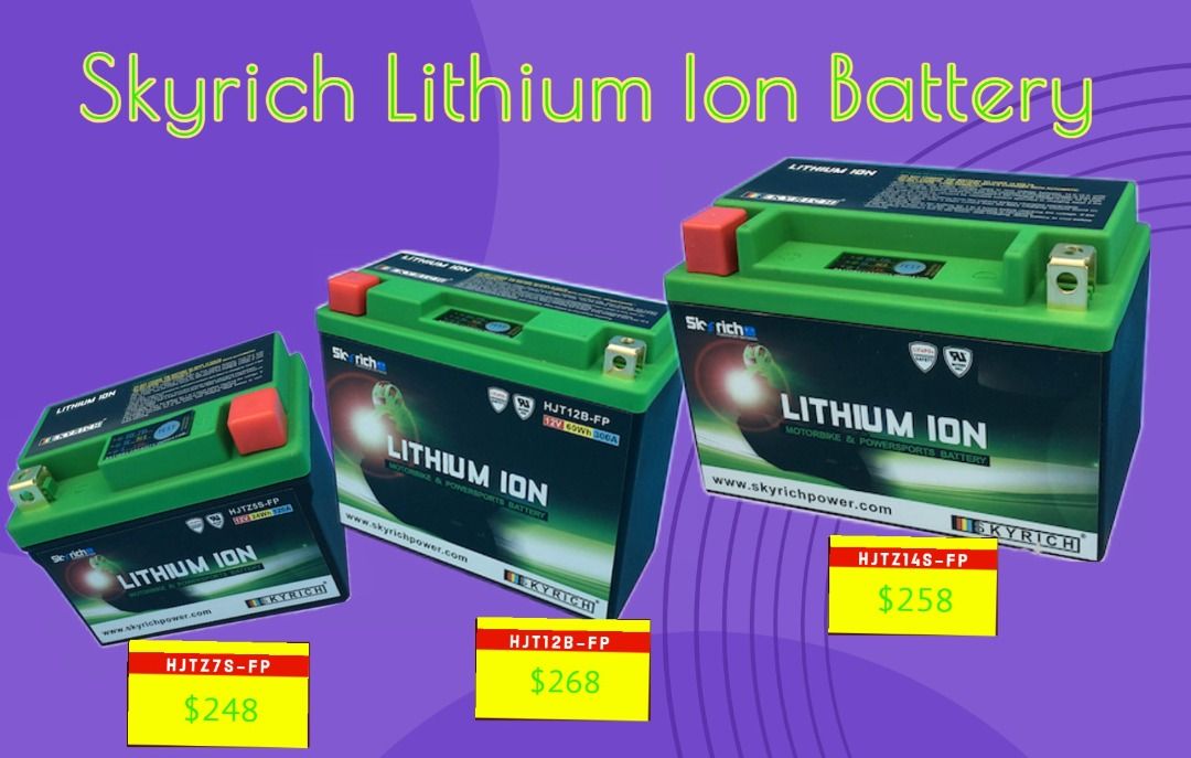 Skyrich Lithium Ion Battery, Motorcycles, Motorcycle Accessories on ...