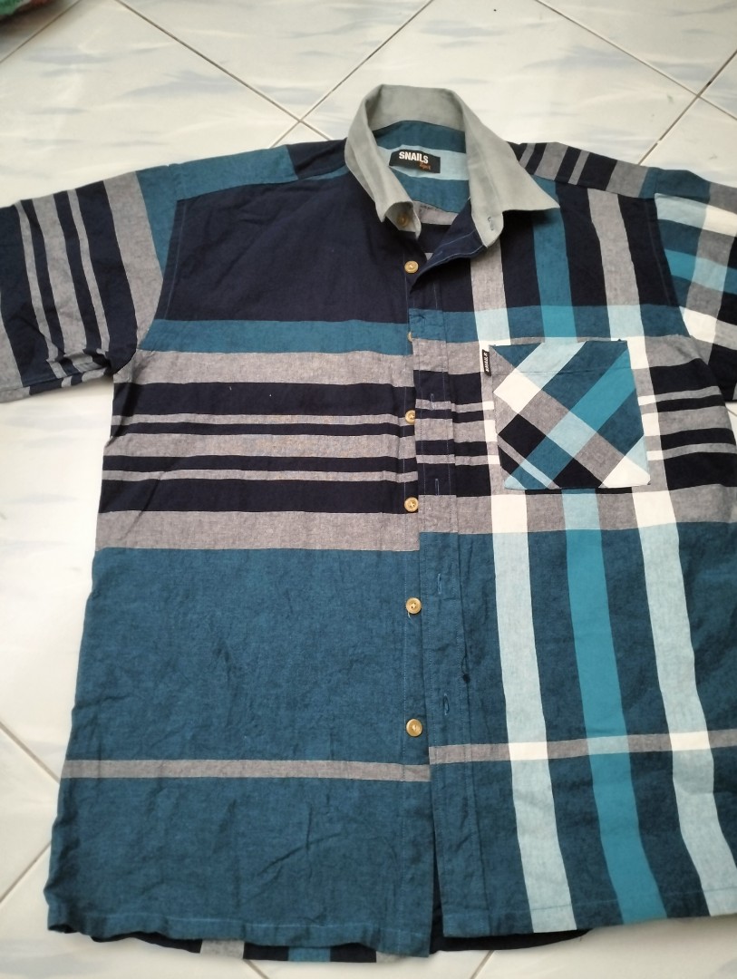 Snails shirt, Men's Fashion, Tops & Sets, Formal Shirts on Carousell