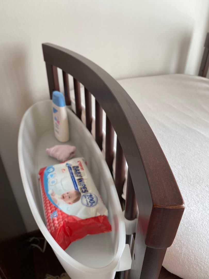 STOKKE CARE Change Table (Walnut + Bundle), Babies & Kids, Baby Nursery