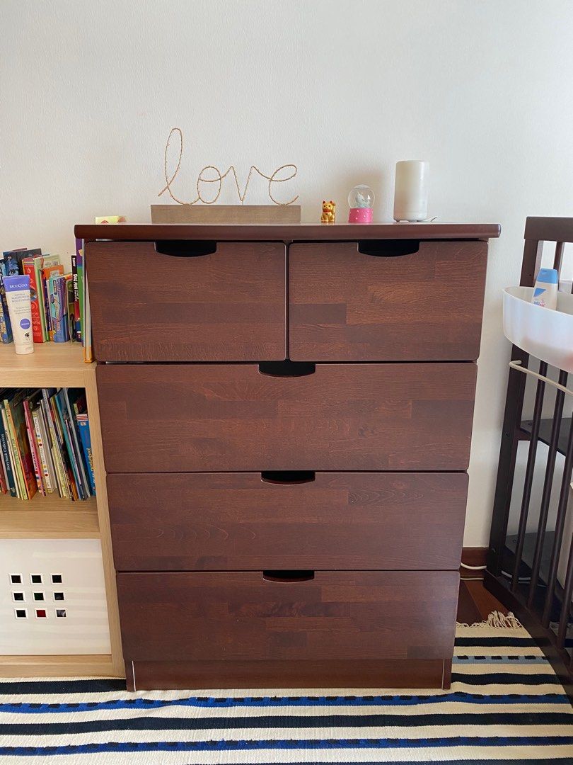 STOKKE Chest of Drawers Walnut Bundle Babies Kids Baby