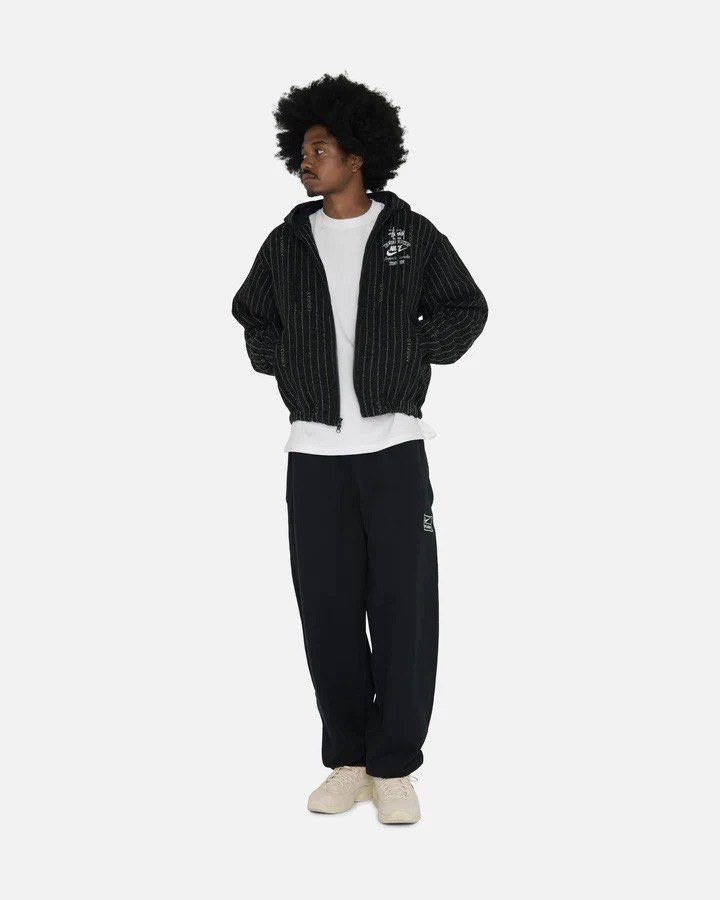 STUSSY x NIKE STRIPE WOOL JACKET 聯名條紋外套, 他的時尚, 外套及