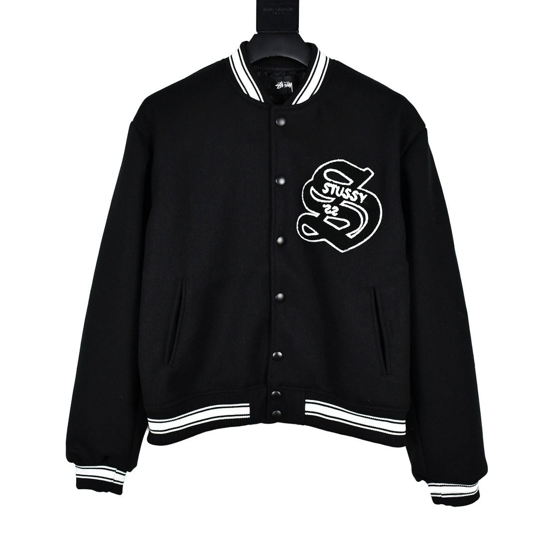 stussy CASENTINO WOOL VARSITY JACKET S Stussy Wool Varsity