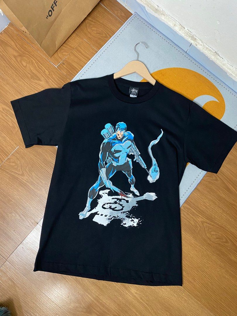 Stussy x The marvel Punisher Tees !, Men's Fashion, Tops
