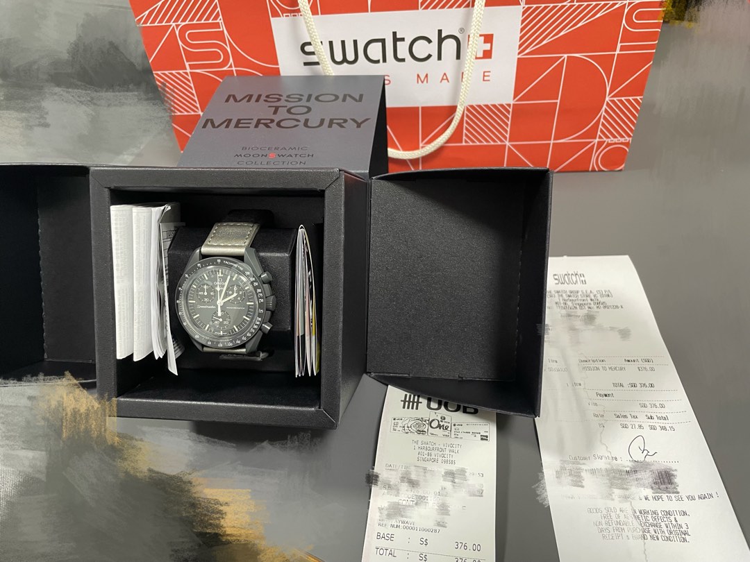 Swatch x Omega Mission to Mercury [FULL SET BRAND NEW], Luxury, Watches ...