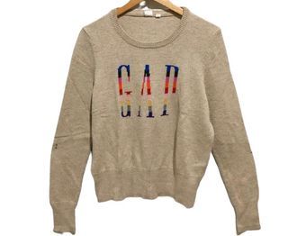 Sweater Knit Cream GAP / GAP Crewneck Knit Cream / Sweater Rajut GAP / Crewneck Rajut Cream GAP