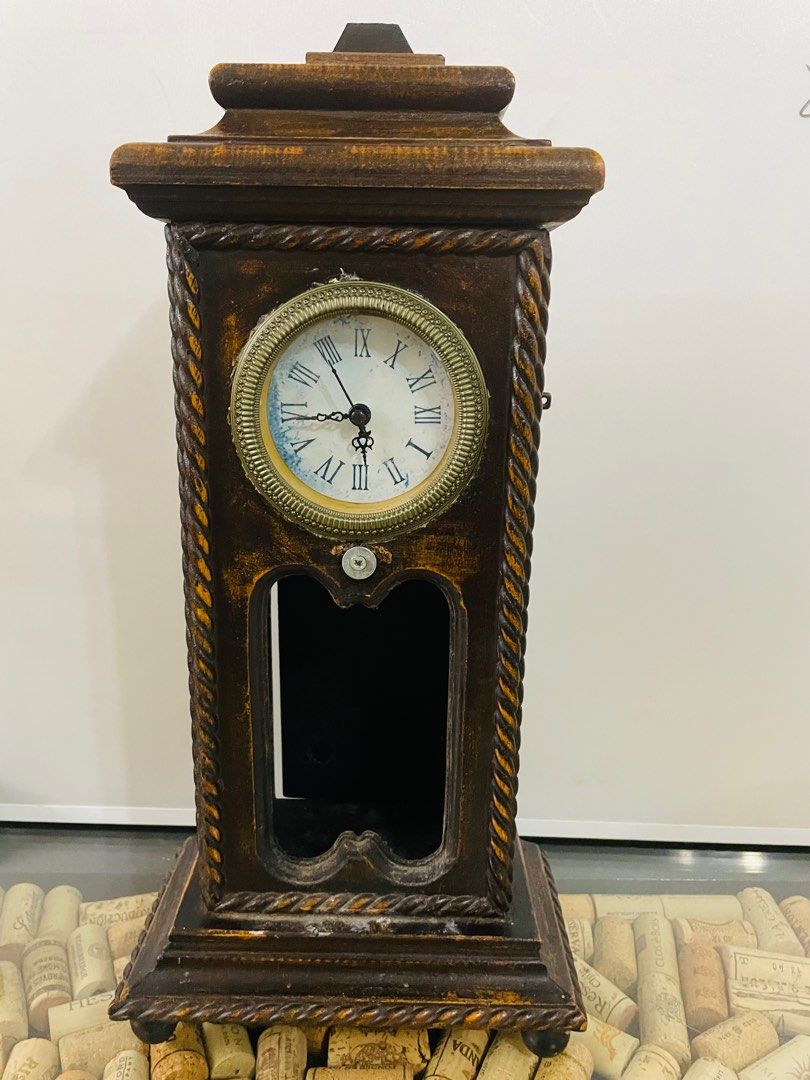 Table Top Grandfather Clock Working on Carousell