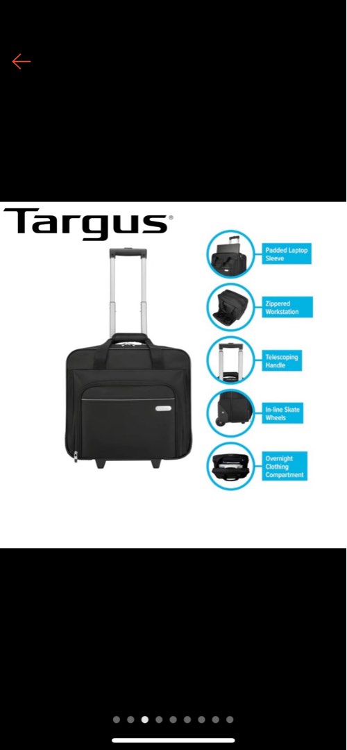 Targus executive laptop top roller bag on wheels