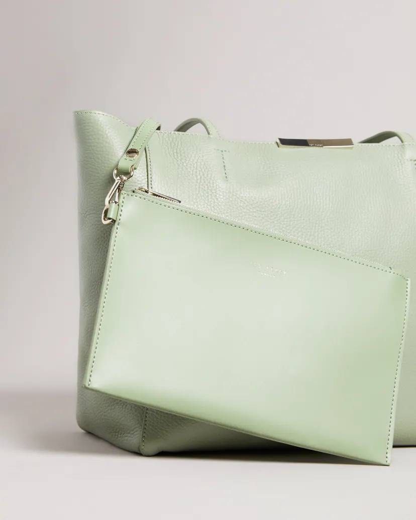 Ted Baker Clarkia Soft Grain Faceted Bar Shopper