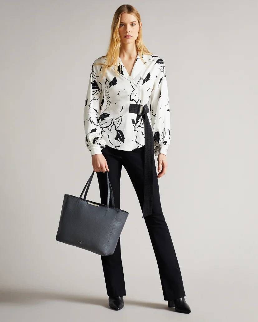 Ted Baker Clarkia Soft Grain Faceted Shopper Luxury Bags