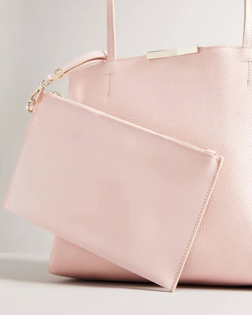 Ted Baker Clarkia Soft Grain Faceted Bar Shopper