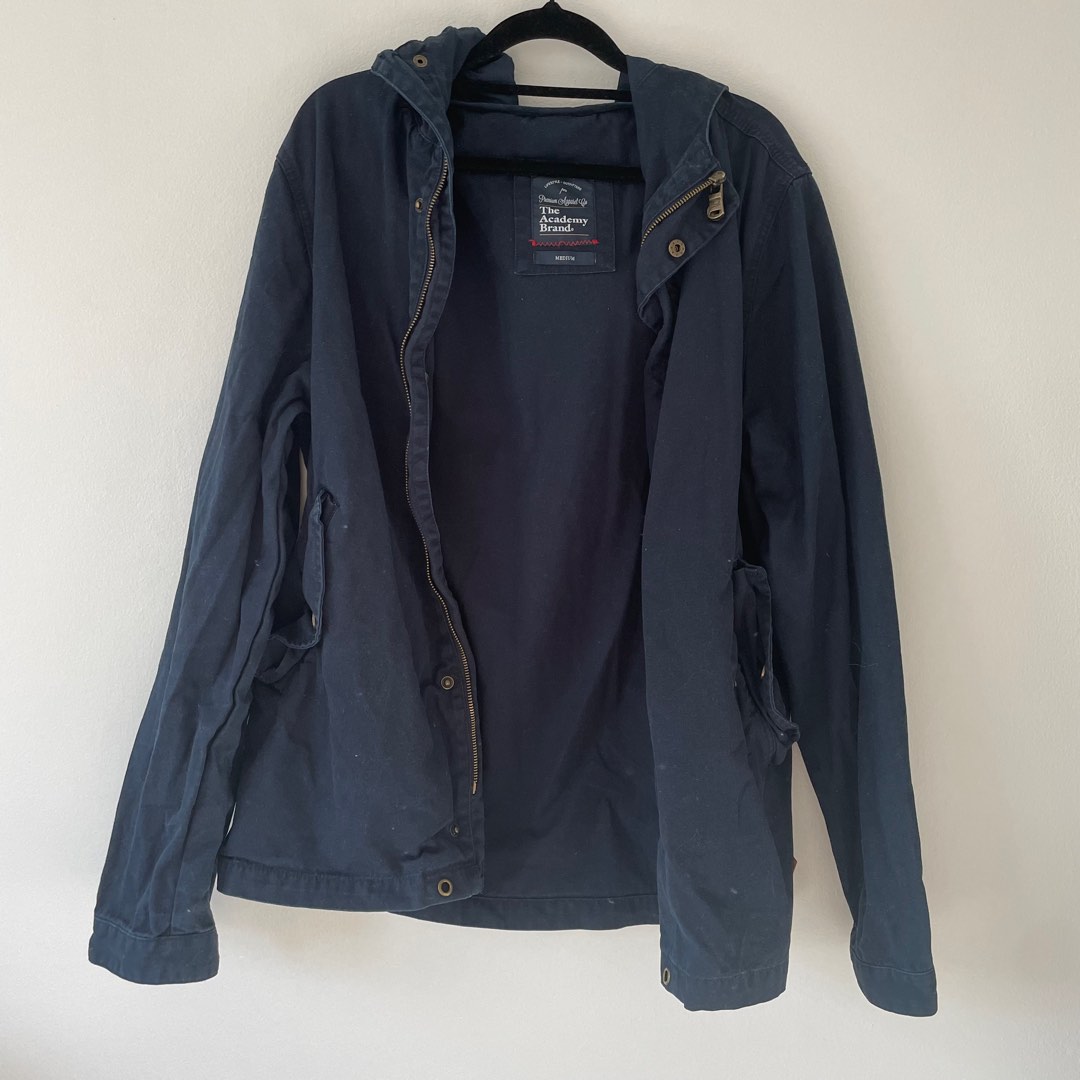 The Academy Brand Navy Jacket Size M Men s Fashion Clothes on