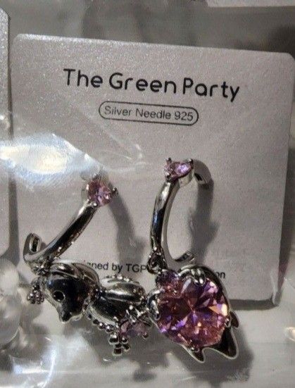 Green party earrings hotsell