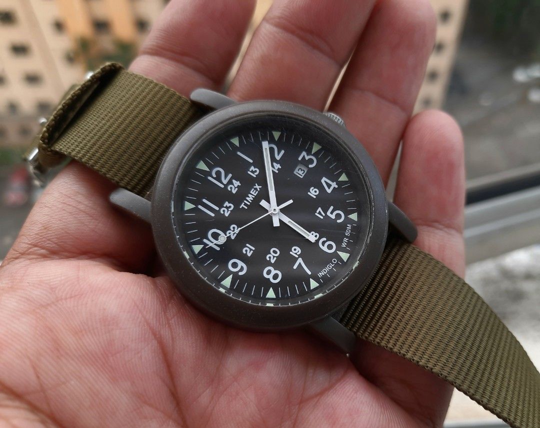 Timex military shop style watches