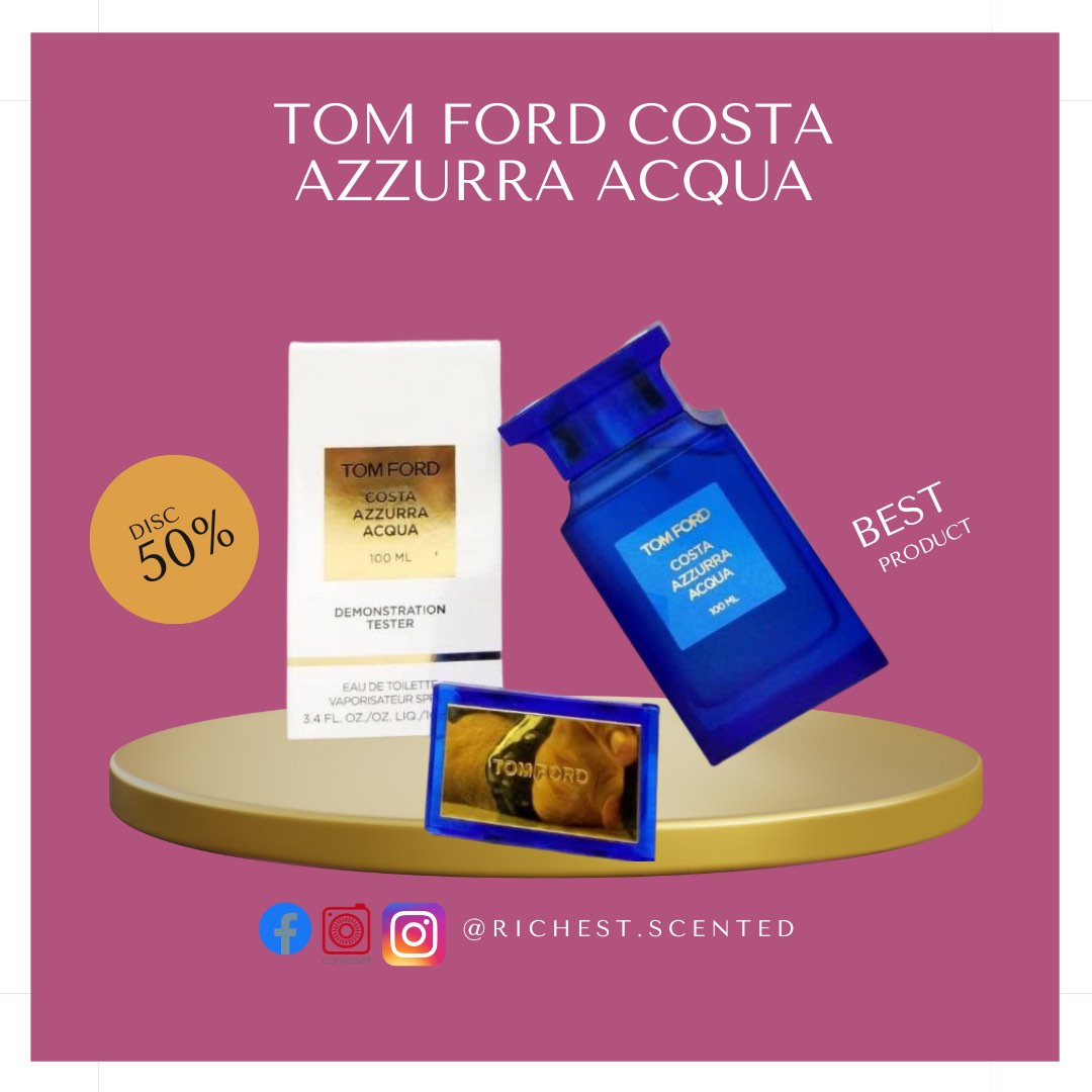 TOM FORD AZZURRA ACQUA ORIGINAL TESTER PERFUME Beauty Personal
