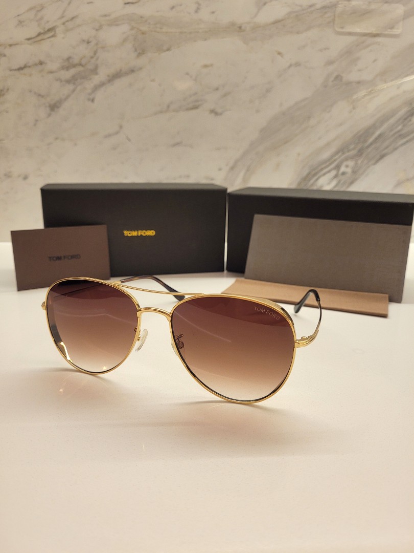 TOM FORD SUNGLASSES DESIGNER GOLD GRADIENT AVIATOR 0723K, Men's Fashion,  Watches & Accessories, Sunglasses & Eyewear on Carousell