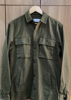Topman Olive Overshirt/Jacket