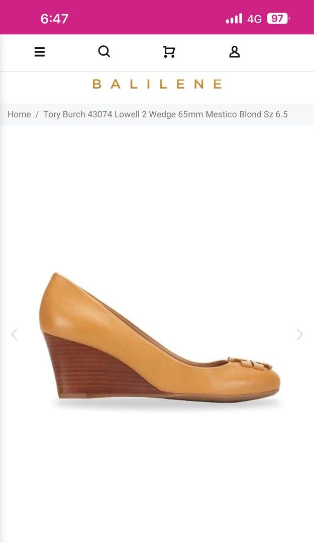 Tory burch lowell 2 wedge cheap