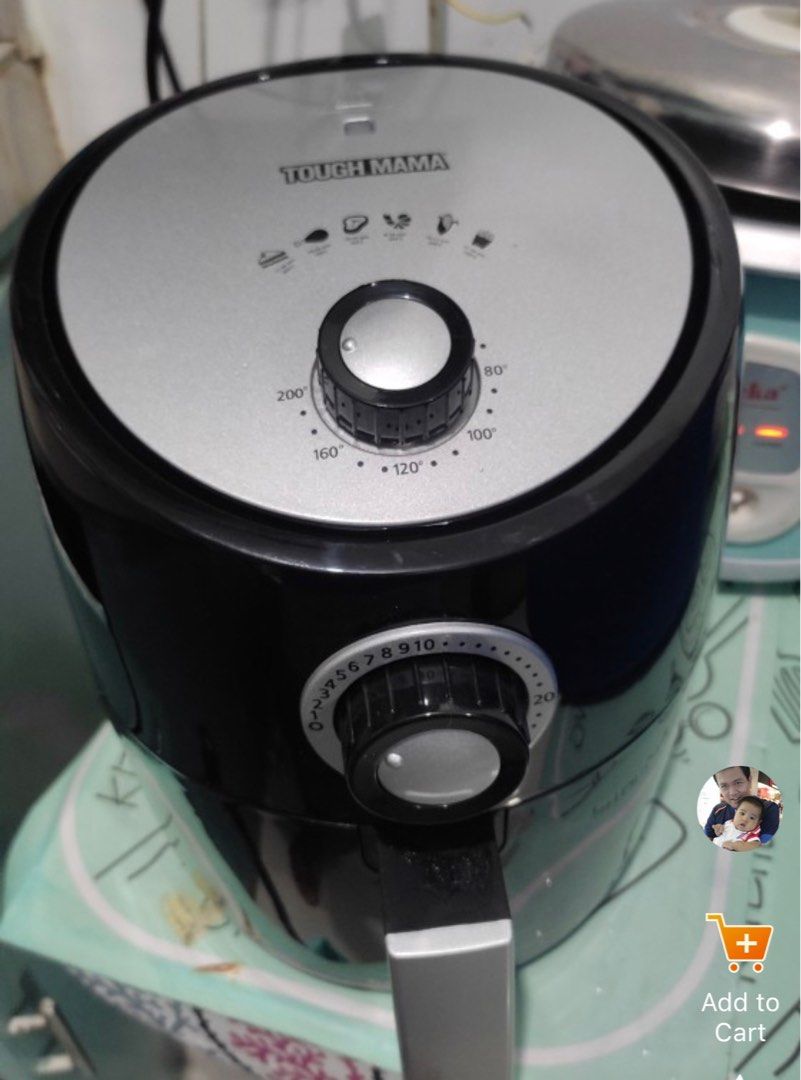 Tough Mama Air Fryer Black NTMAF3, TV & Home Appliances, Kitchen