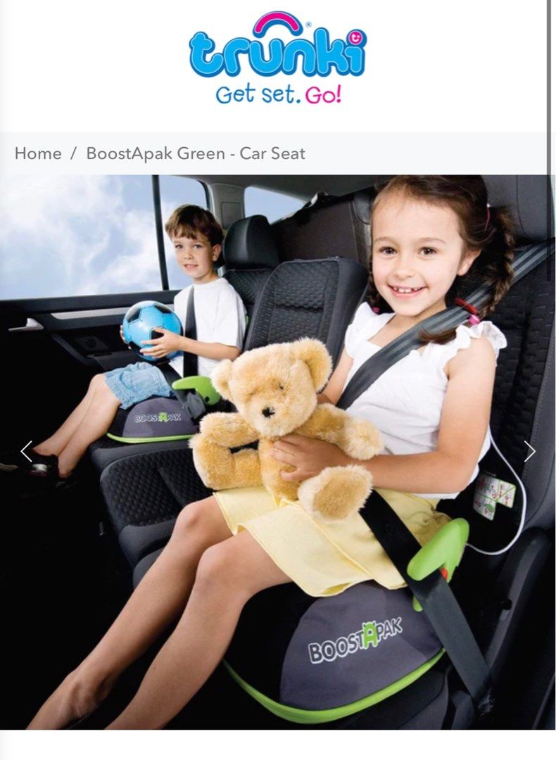 Trunki BoostAPak 2 in 1 Car Seat Backpack Babies Kids Going
