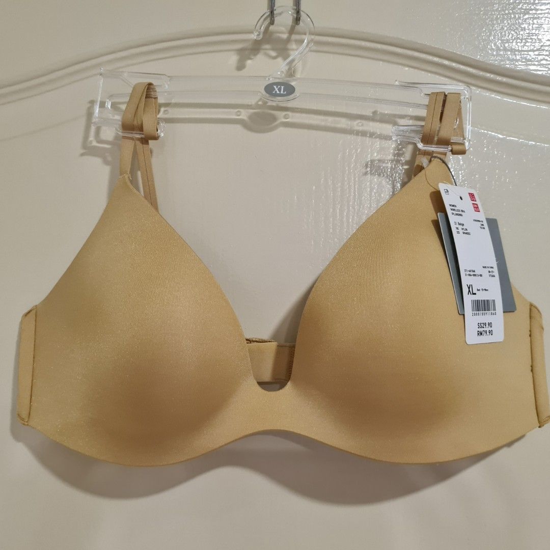 BNWT Uniqlo Seamless Half Bra Camisole - Green / Brown / Grey