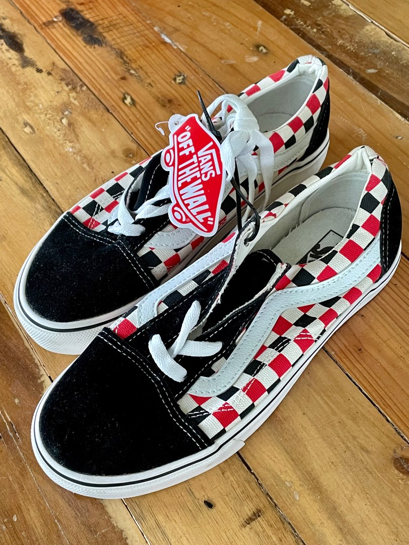 Vans Classic Old Black and Red Checker, Women's Footwear, Sneakers Carousell