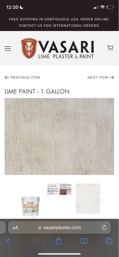 Vasari Lime Wash/ Lime paint (5 Gallon), Furniture & Home Living, Home