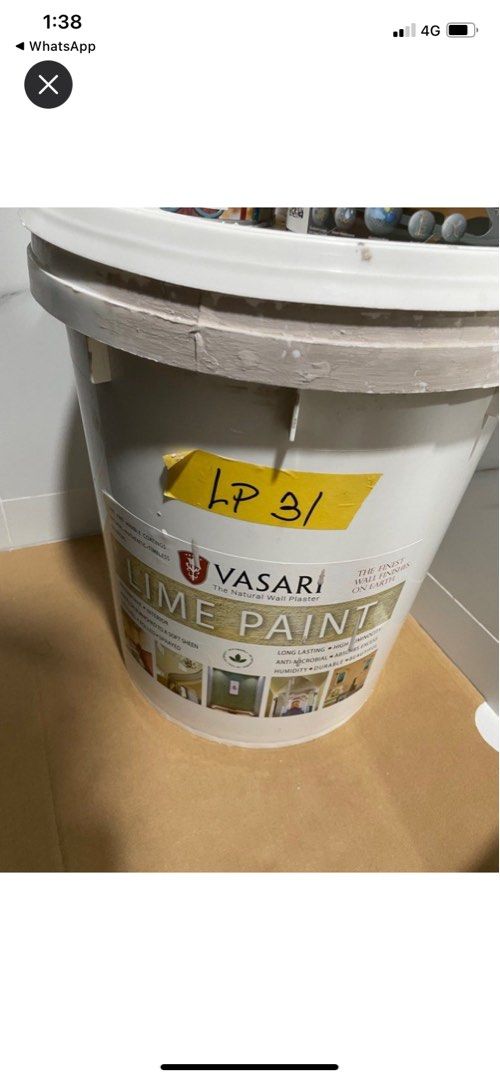 Vasari Lime Wash/ Lime paint (5 Gallon), Furniture & Home Living, Home