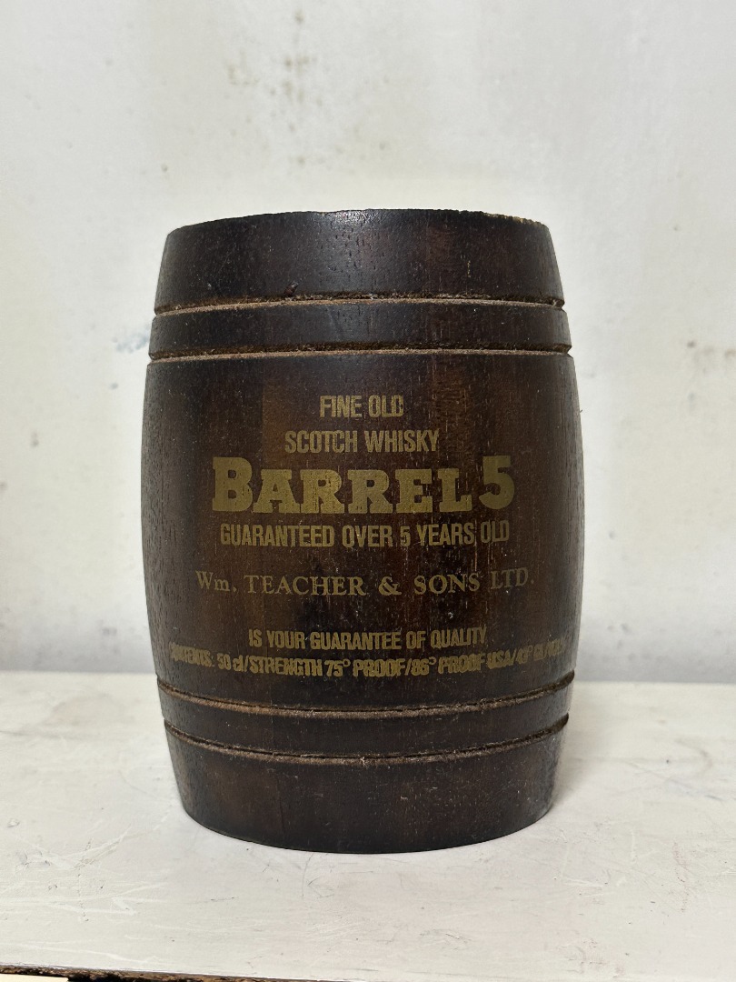 Very Rare] Teacher  Sons 威士忌酒Whisky Barrel 5, years old, Fine Old Scotch  Whisky, 傢俬＆家居, 家居清潔及護理用品, 清潔工具- Carousell