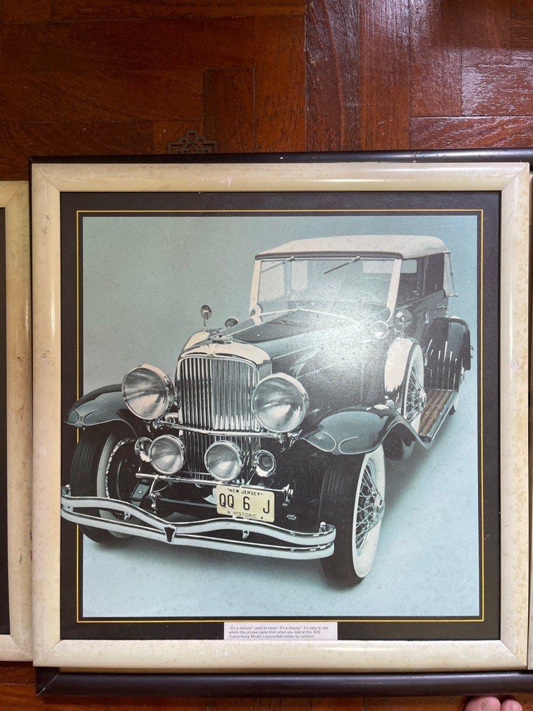 Vintage Car prints, Furniture & Home Living, Home Decor, Frames