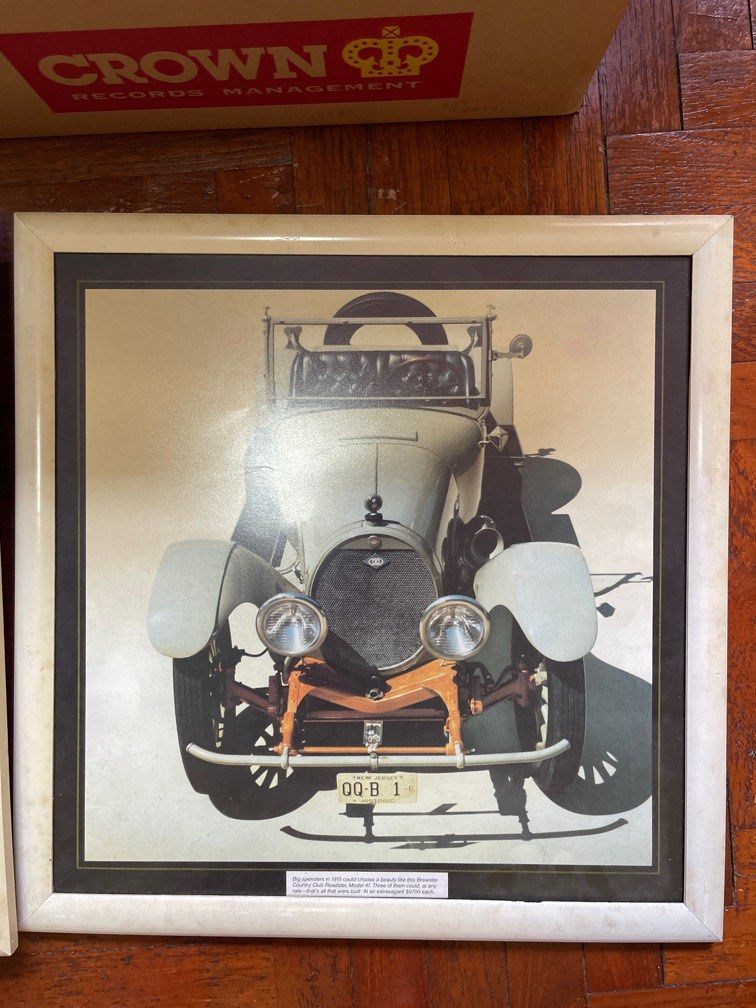 Vintage Car prints, Furniture & Home Living, Home Decor, Frames