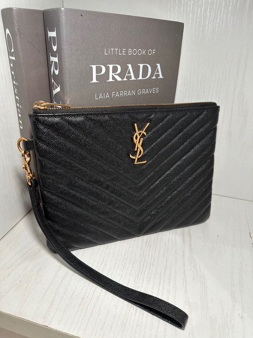 Ysl new arrivals zip clutch
