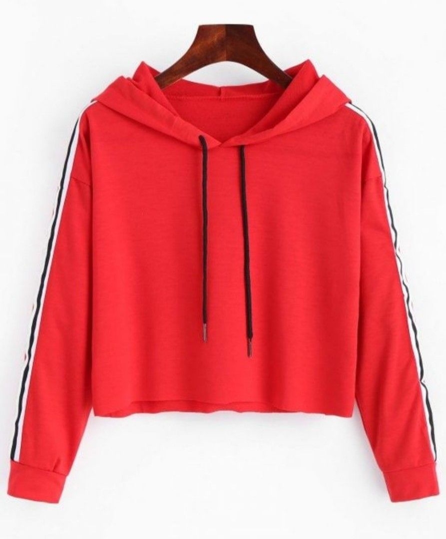Zaful Cropped Hoodie Size XS S Women s Fashion Coats Jackets