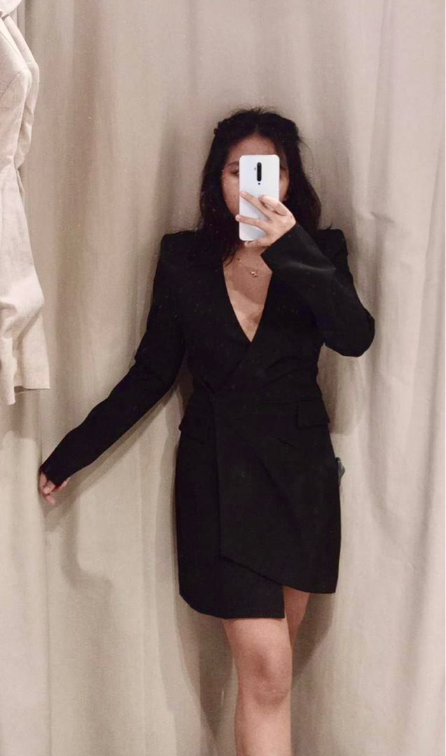 Zara frock coat black store