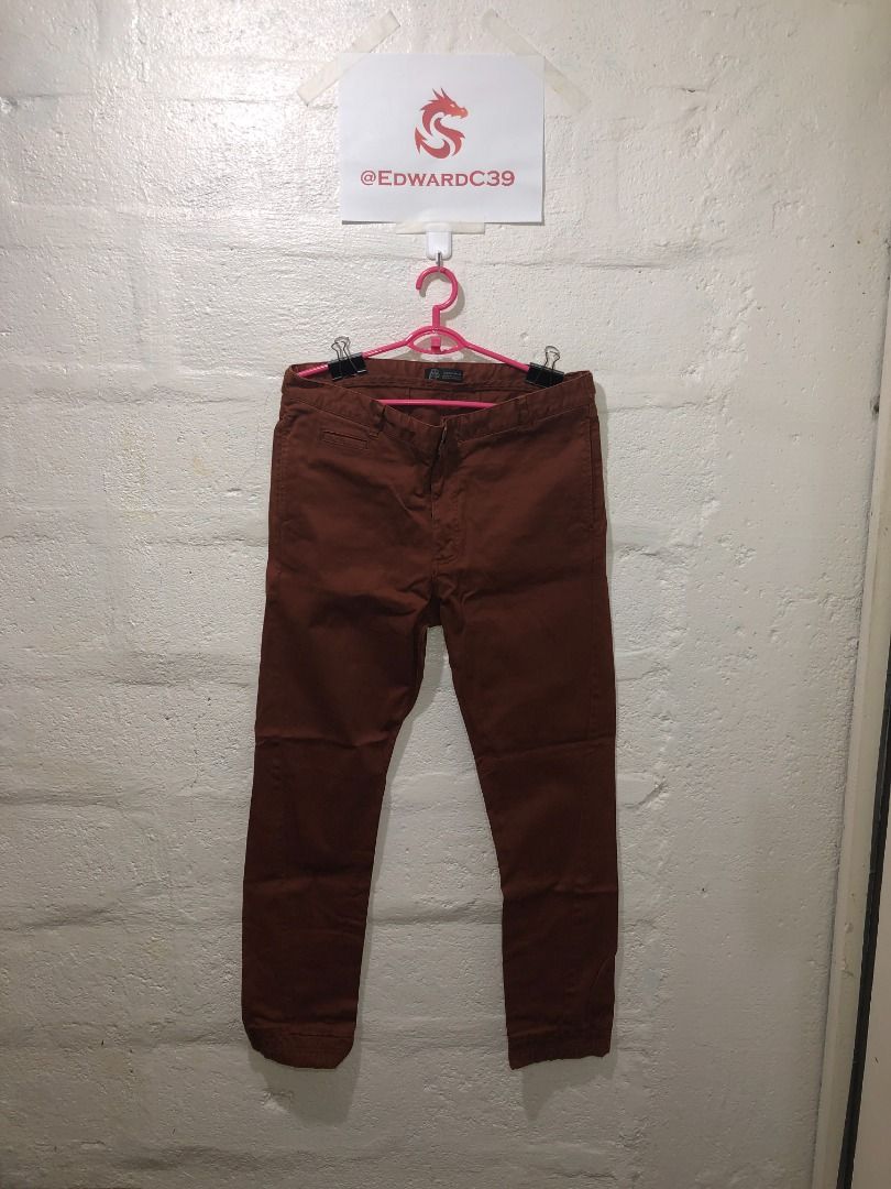 Zara man maroon (Category: Joggers) located in Subic. Submitted by EdwardC39 (Listing ID 1215962925, Image 1). Description: Please check the photos carefully. If there are any questions let me know. Also, there are no returns no exchanges, and No COD/COP. So, always makes sure you are 100% certain of what you are buying. Customers who pay first will get the item and some items need rewashing. The actual measurement of the pants(inches) Length- 42