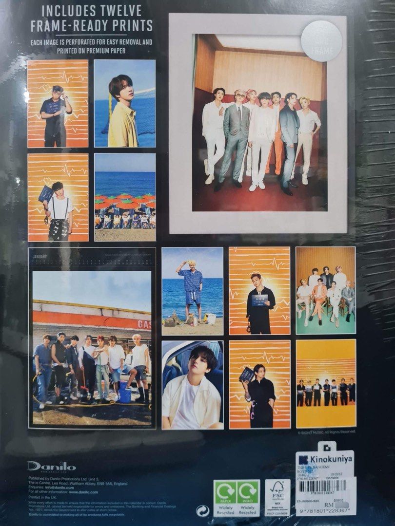 BTS Bangtan Boys 2022 Special Edition Poster Pull-out A3 Wall Calendar