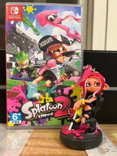 斯普拉遁2 amiibo+遊戲片 漆彈大作戰2 splatoon2 NS SWITCH 日文版