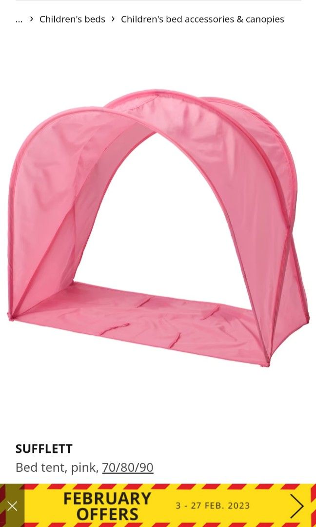 Ikea pink hotsell bed tent