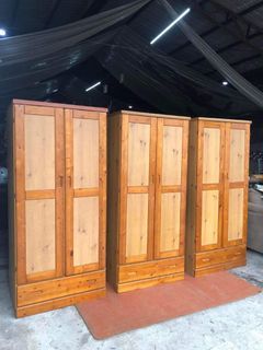 3-pieces identical closets
Price:8000 each
Take all for 21500

32L x 23W x 70H inches each
Pullout drawers
Pinewood
In good condition
Code akc 501