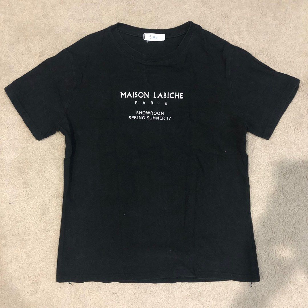 5 Mei Basic Tshirt (Category: Shirts) located in Ipoh. Submitted by headedeast (Listing ID 1216178202, Image 1). Description: Size: Free Pit to pit: 18.5 Length: 24”.