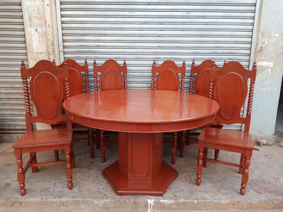 6 Seater Narra Dining Set on Carousell