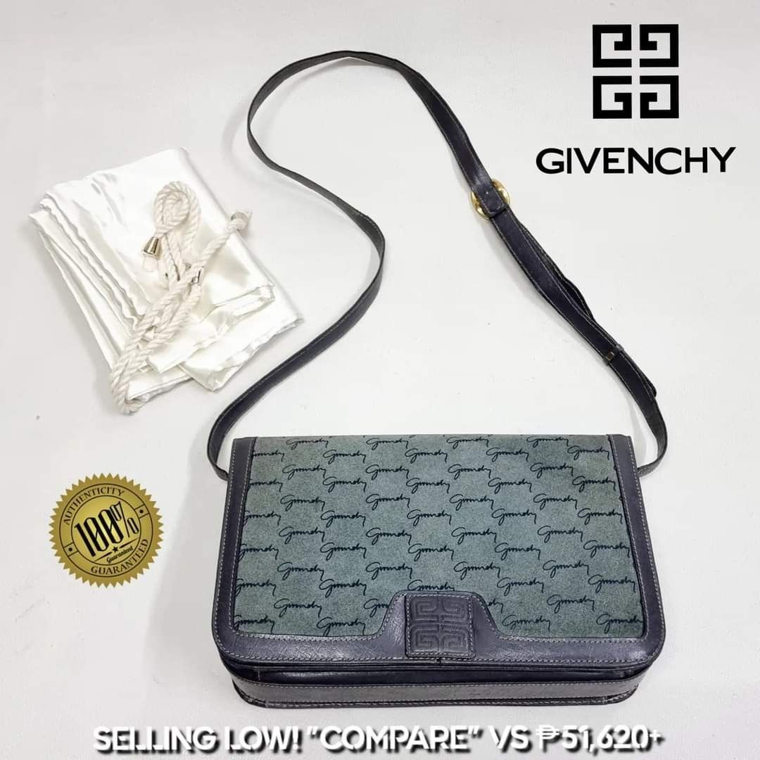 ?% Authentic GIVENCHY®️ Suede Leather 4G Logo Monogram Saddle Crossbody  Shoulder Bag ⭐ Made in ?? FRANCE, Luxury, Bags & Wallets on Carousell