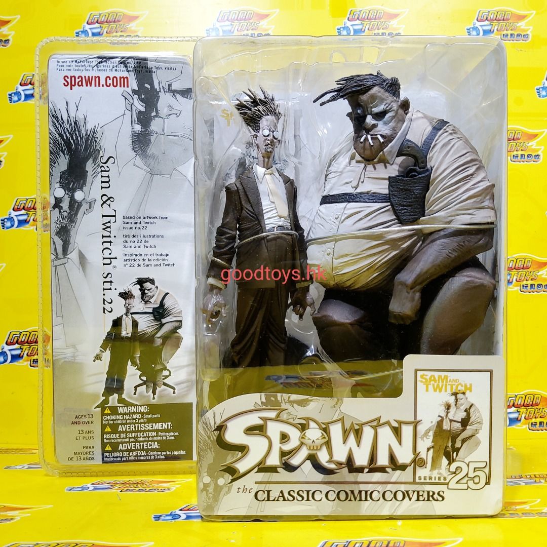 全新未開封MCFARLANE SPAWN SERIES 25 SAM & TWITHCH STI 22 再生俠山姆與推奇, 興趣及遊戲, 玩具&  遊戲類- Carousell