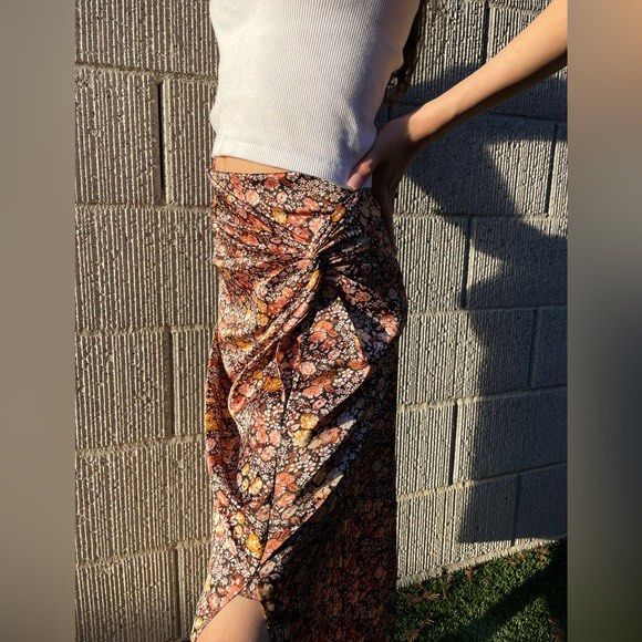 Jaspre cheetah rust skirt hotsell