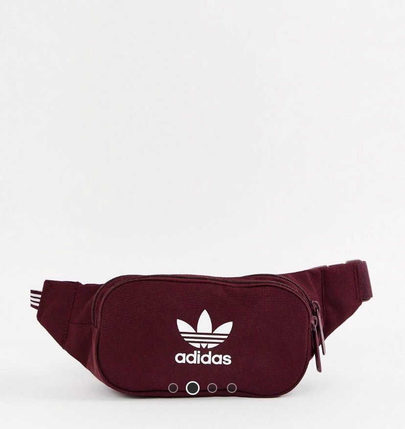 Adidas original trefoil bumbag in burgundy Women s Fashion Bags