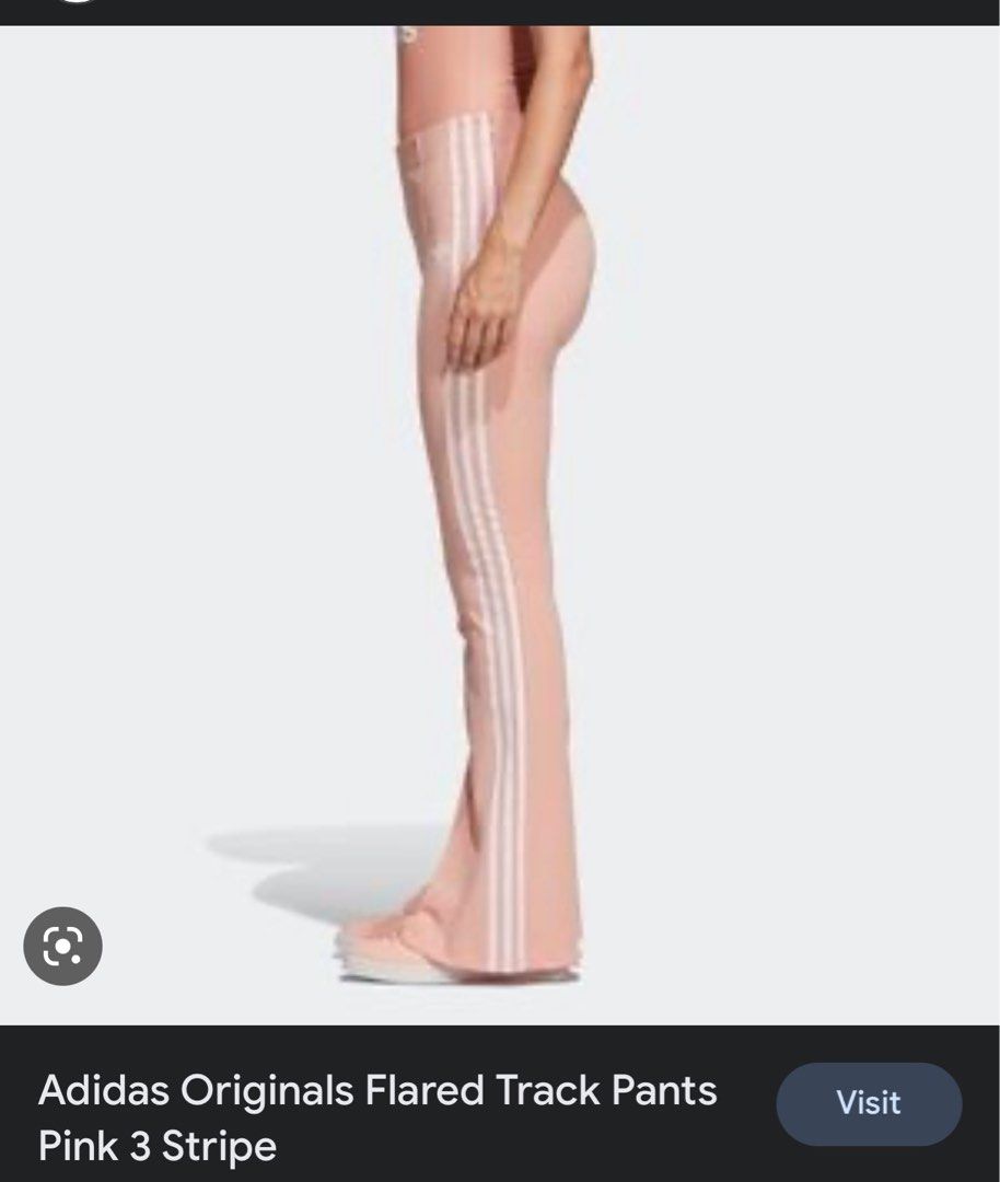 Adidas originals three stripe clearance cigarette pants in pink