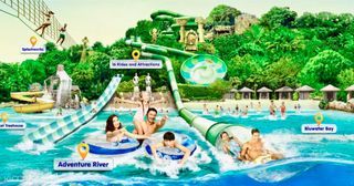 Adventure cove water park cheap ticket discount Sentosa Universal Studios Aquarium cable Car sentosa line Luge and Sky ride skyline Trick eye Madam Tussauds butterfly wings of time 4D Adventure Land zoo nigh safari sky park marina garden by the b