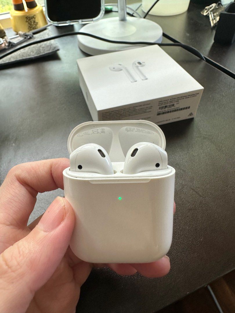 Airpods with wireless charging case, Audio, Earphones on Carousell