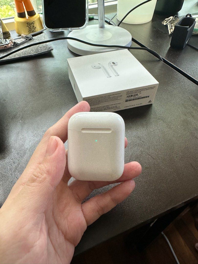 Airpods with wireless charging case, Audio, Earphones on Carousell
